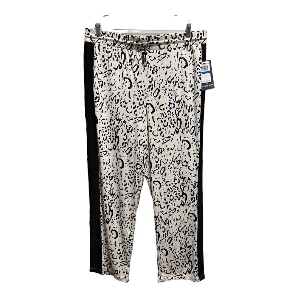 NWT Coldesina Leopard Print Stretchy Outerwear‎ Pants. Size 1X